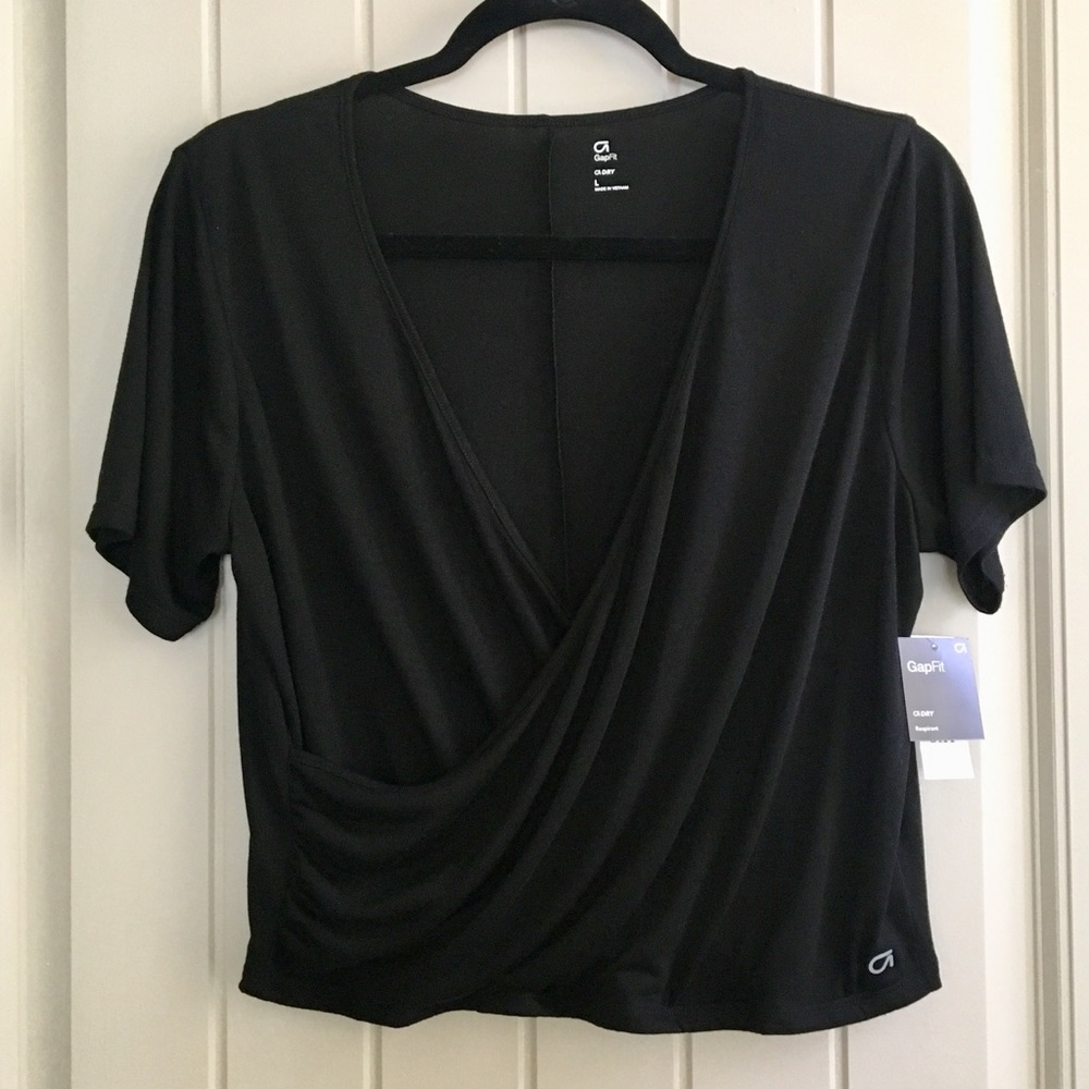 Gap workout Crop Top - Black